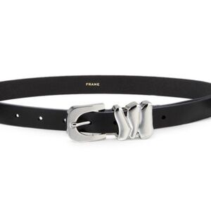 Frame Organic Shape Tri Keeper Leather Belt